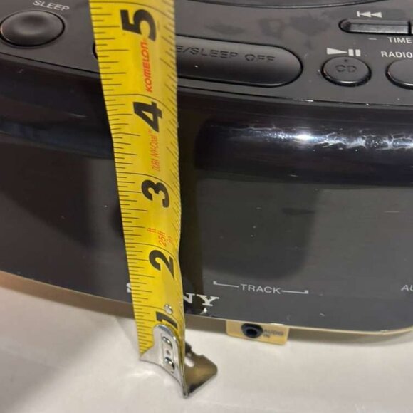 Sony Dream Machine ICF CD815 FM AM CD Clock Radio Black Size 9"x7"x4" - Picture 4 of 9